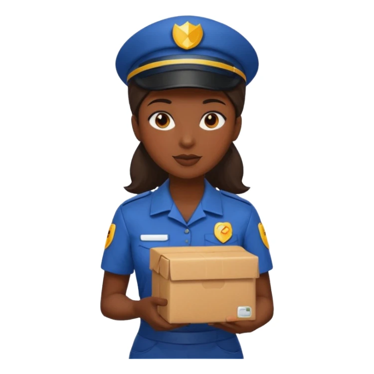 Food Delivery Courier woman sticker