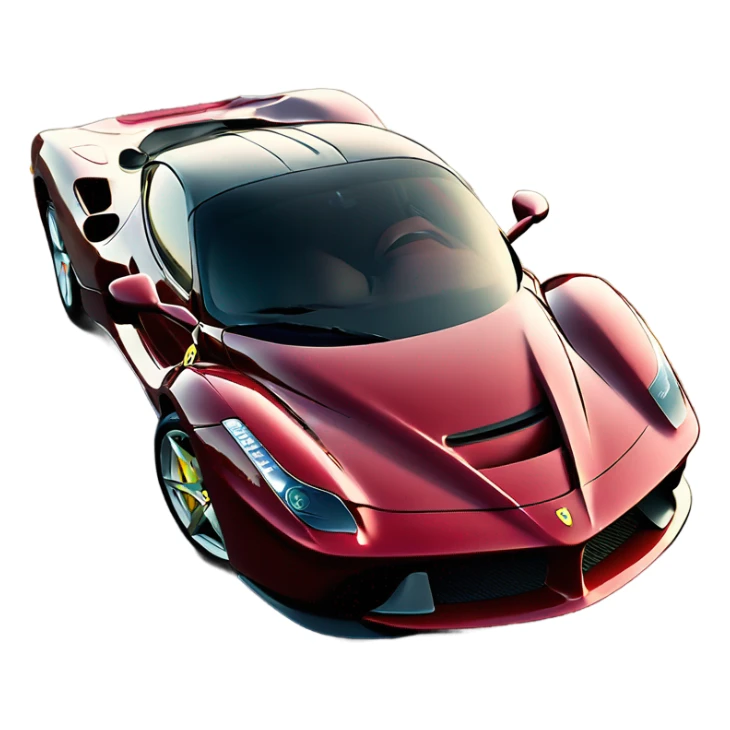 Red wine Ferrari La Ferrari front sticker