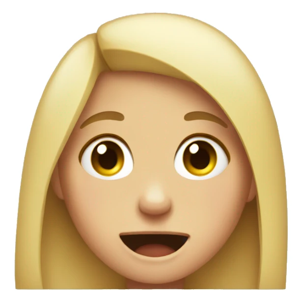 A girl crying and laughing at the same time sticker