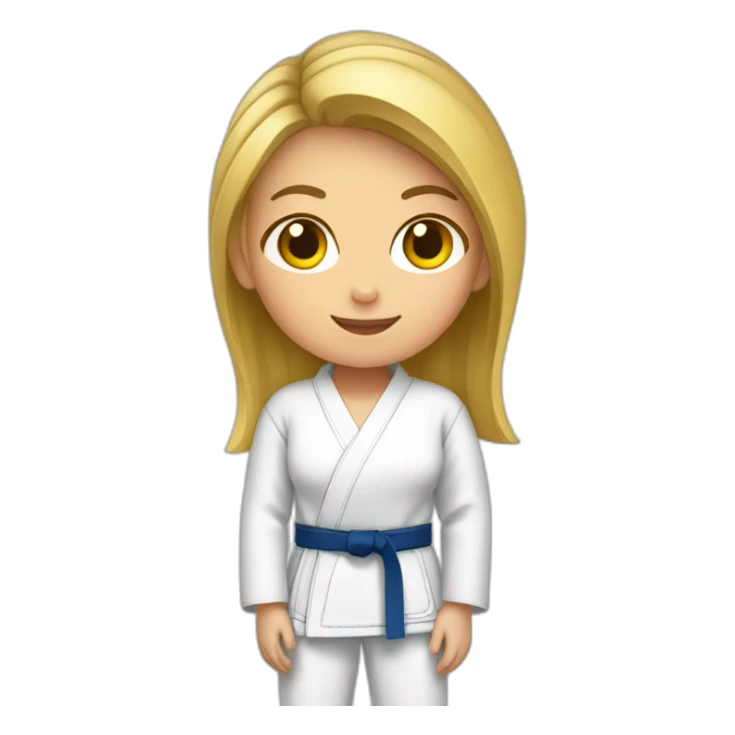 Fille qui fait du judo sticker