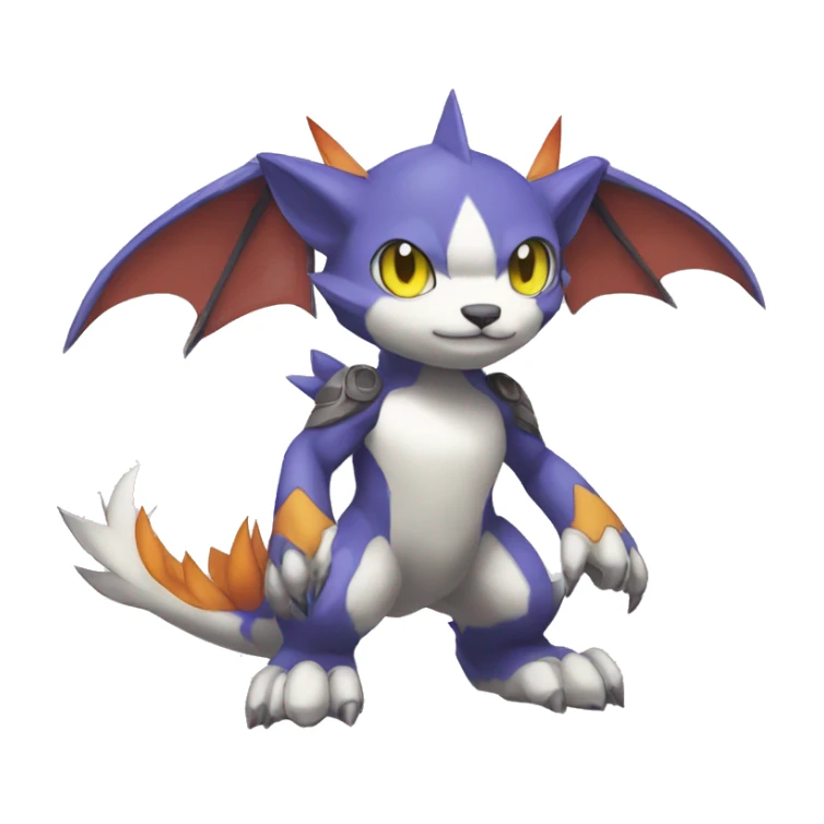 cute cool edgy sharp magical Digimon-Fakemon-animal full body sticker