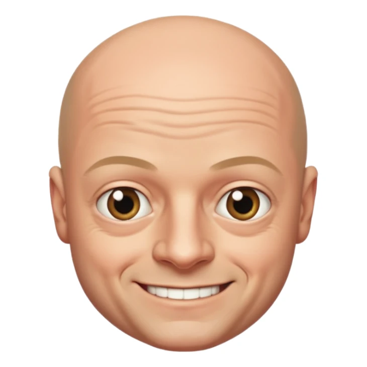 ross kemp bald smaller eyes sticker