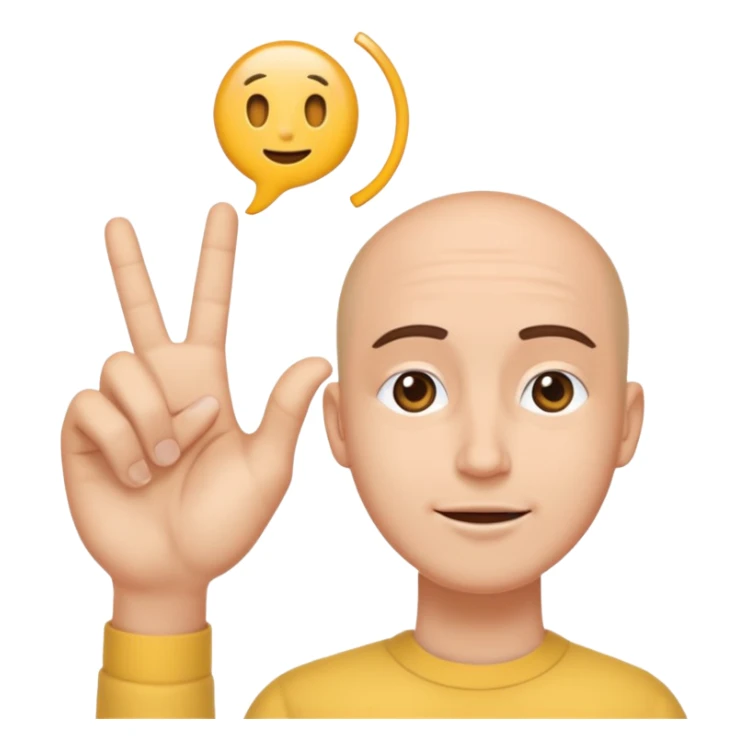 Fais-moi demain coller les unes à côté des autres. La première main gauche le pouce, l’index, majeur sont levé alors que l’annulaire et auriculaire sont repliés. Reproduit la même chose pour la main droite. sticker