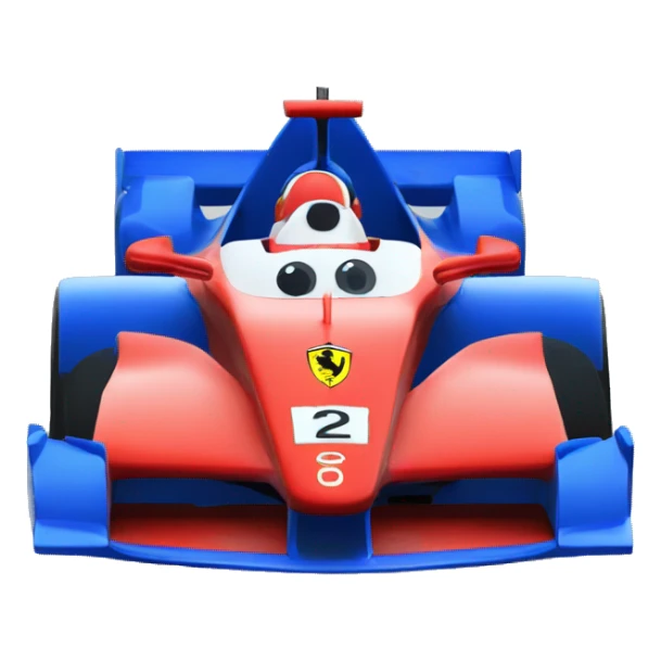 Blue ferrari f1 car sticker
