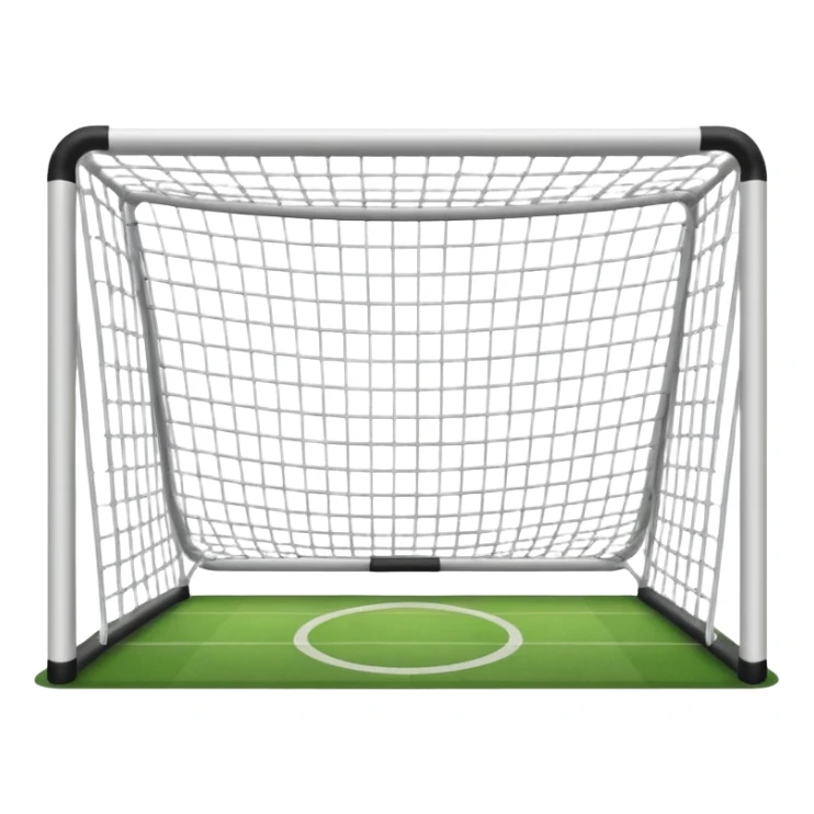 football goal straight on sticker