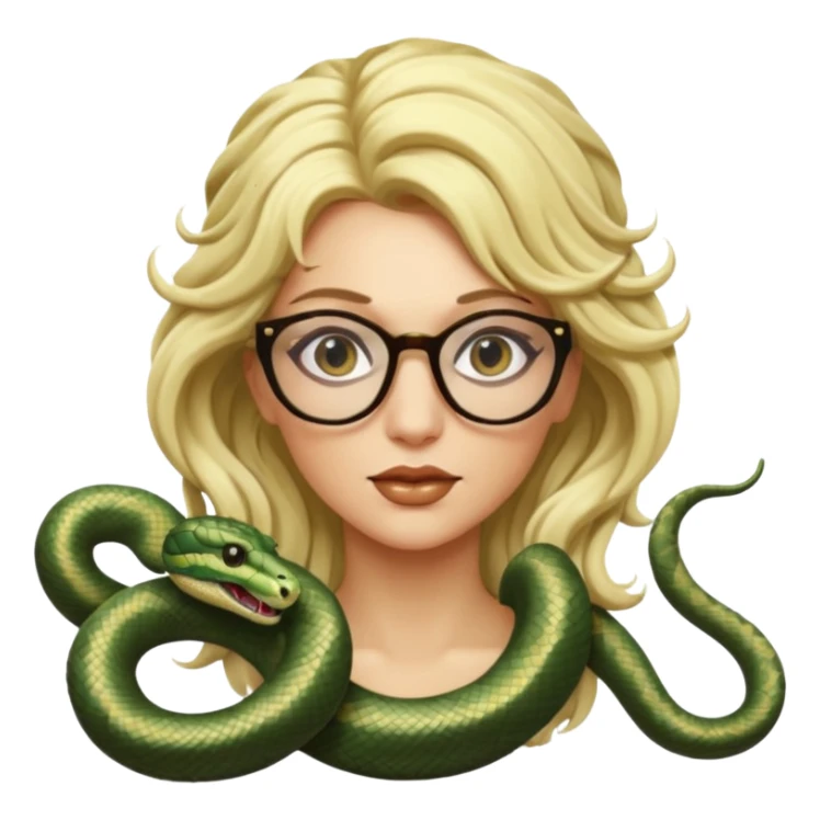 blondie Medusa Versace with glasses  sticker