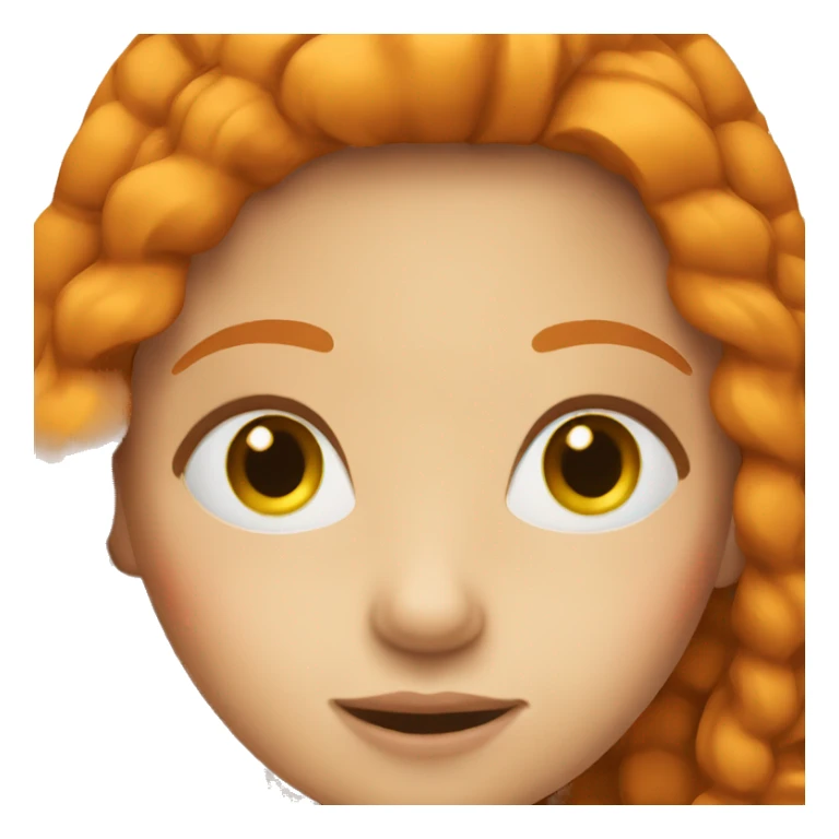 A ginger girl sticker