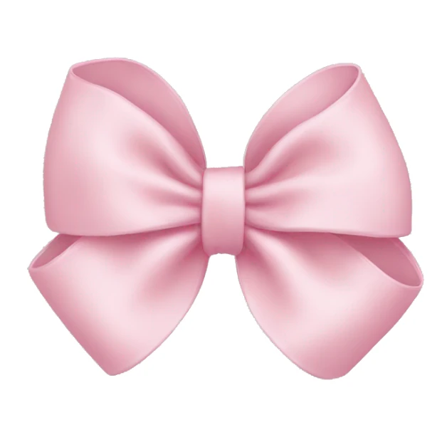 Light pink bow sticker