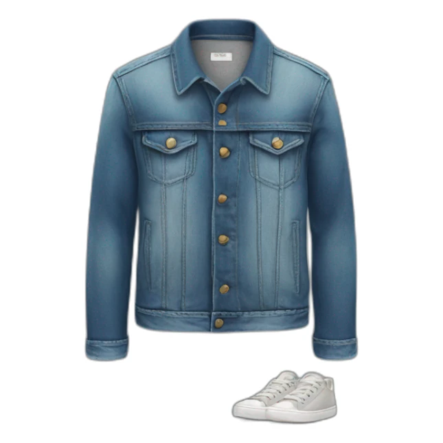 jacket, T shirt, jeans, sneakers sticker