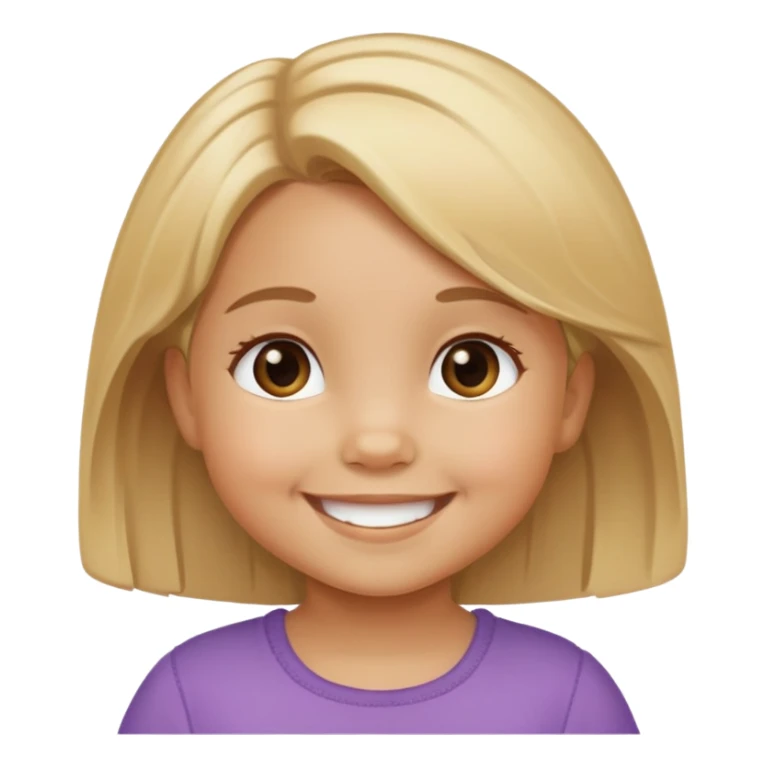 tan toddler girl with light brown/blonde hair  sticker