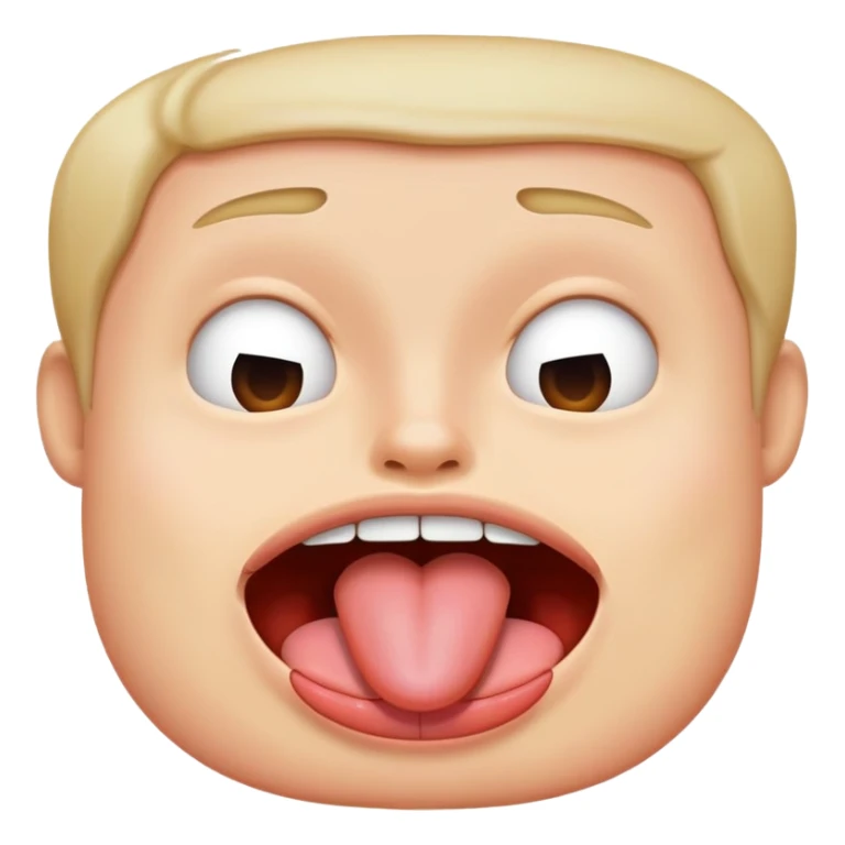 tongue sticking out sticker