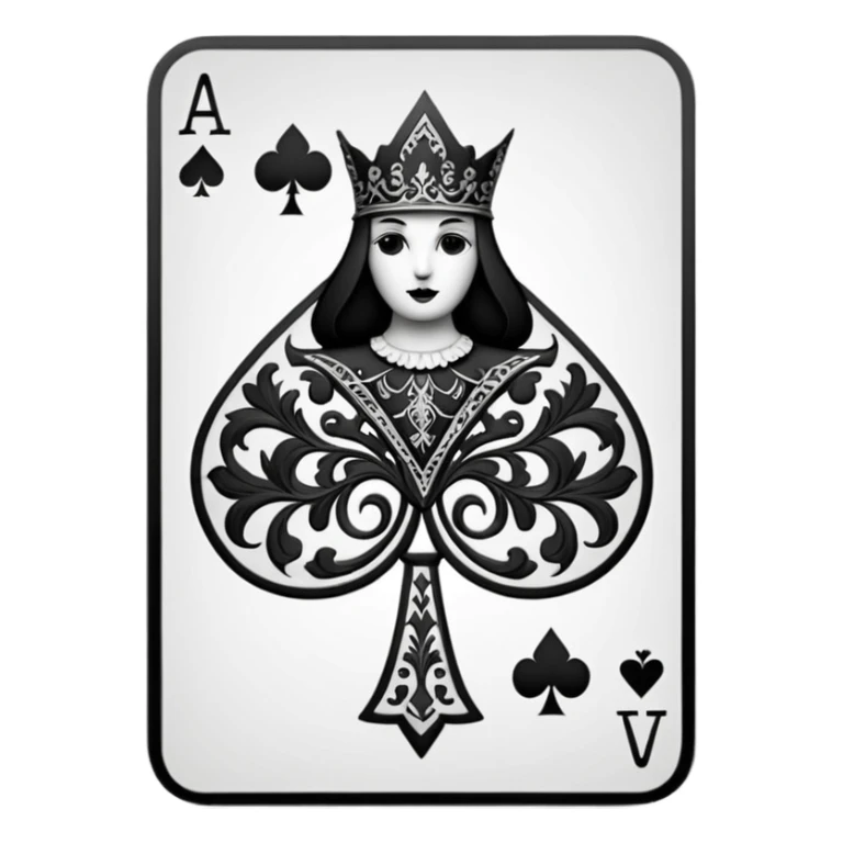 Jack of Spades playing card sticker