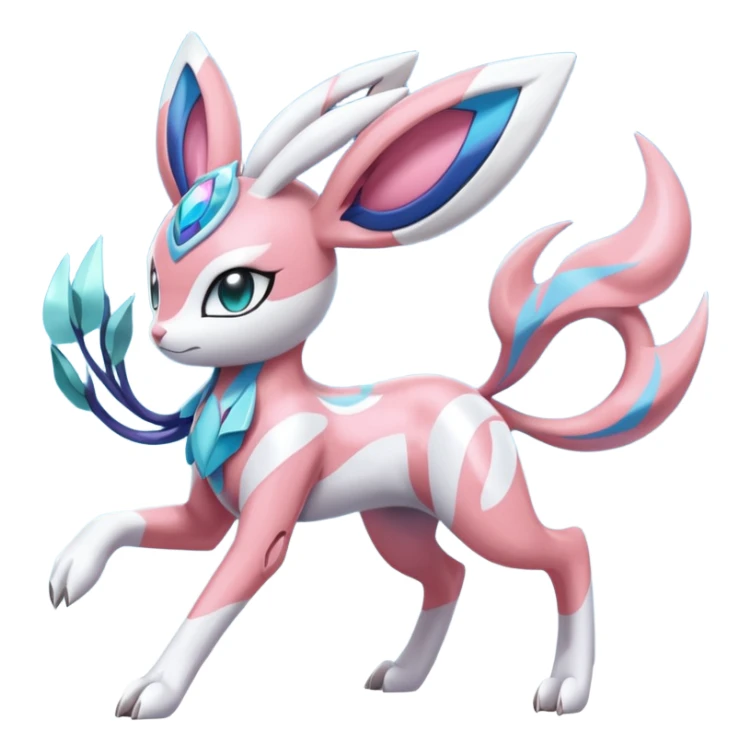 Meloetta-Sylveon-Dialga-Suicune-Palkia-fusion sticker
