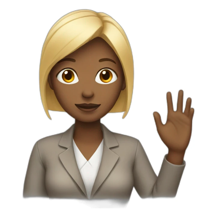 woman-with-hand-over sticker