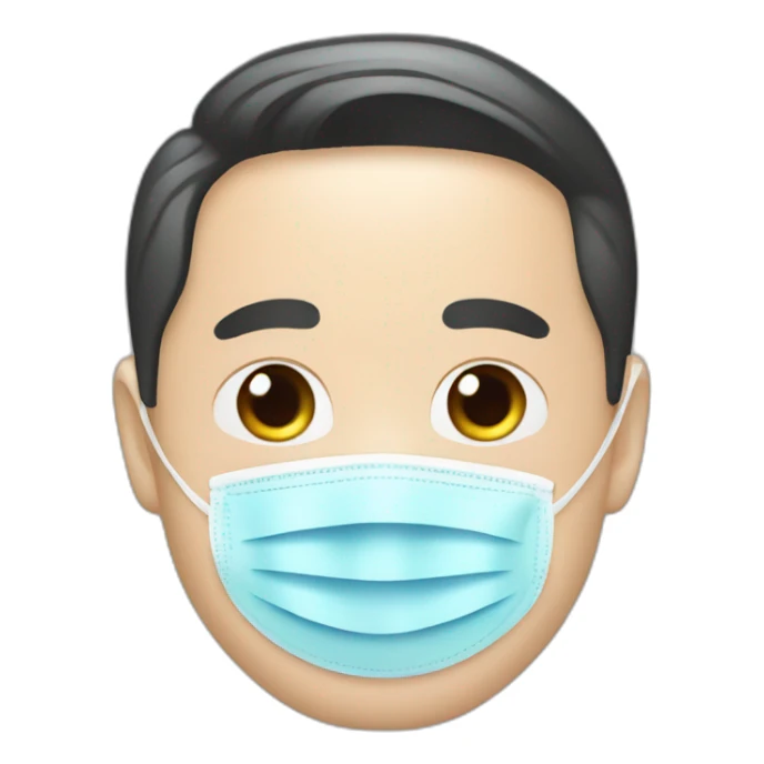 jinping xi in a Medical masks sticker