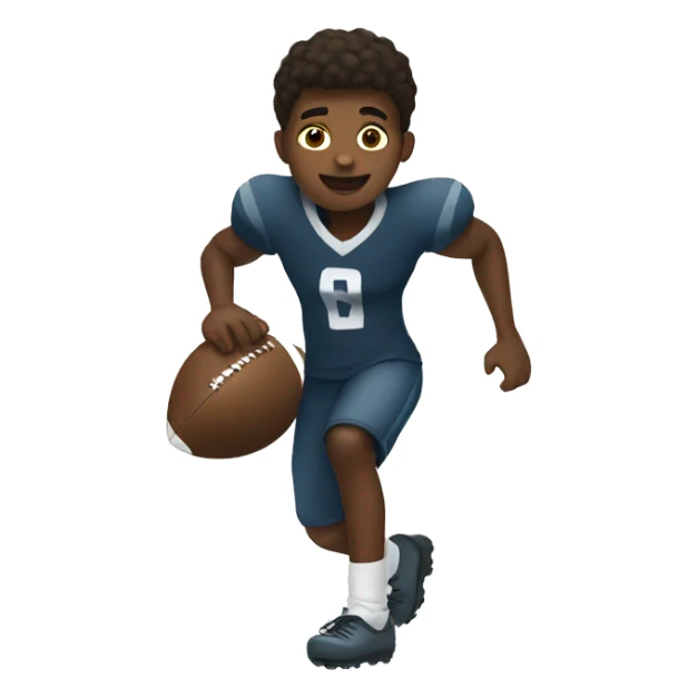 Black boy drilling football freestyle sticker