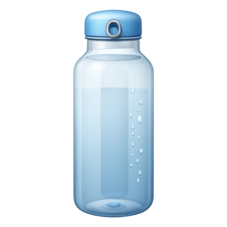 water bottle of glass sticker