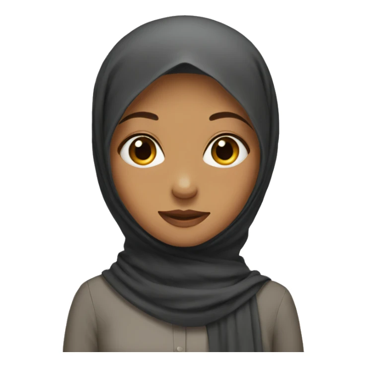 A girl wearing a hijab sticker