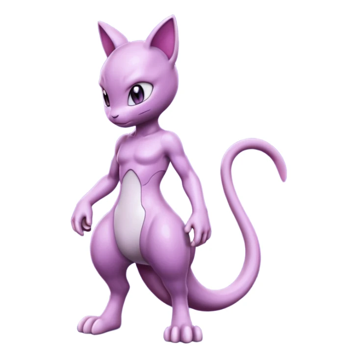 Pokemon legendary glitter purple and pink mewtwo sticker