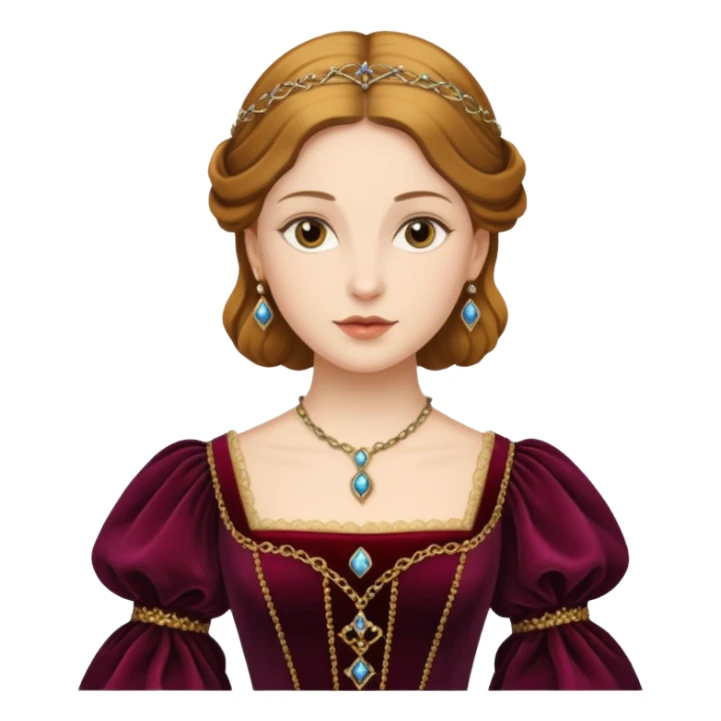  portrait of a Renaissance woman sticker