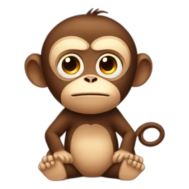 tired-monkey sticker