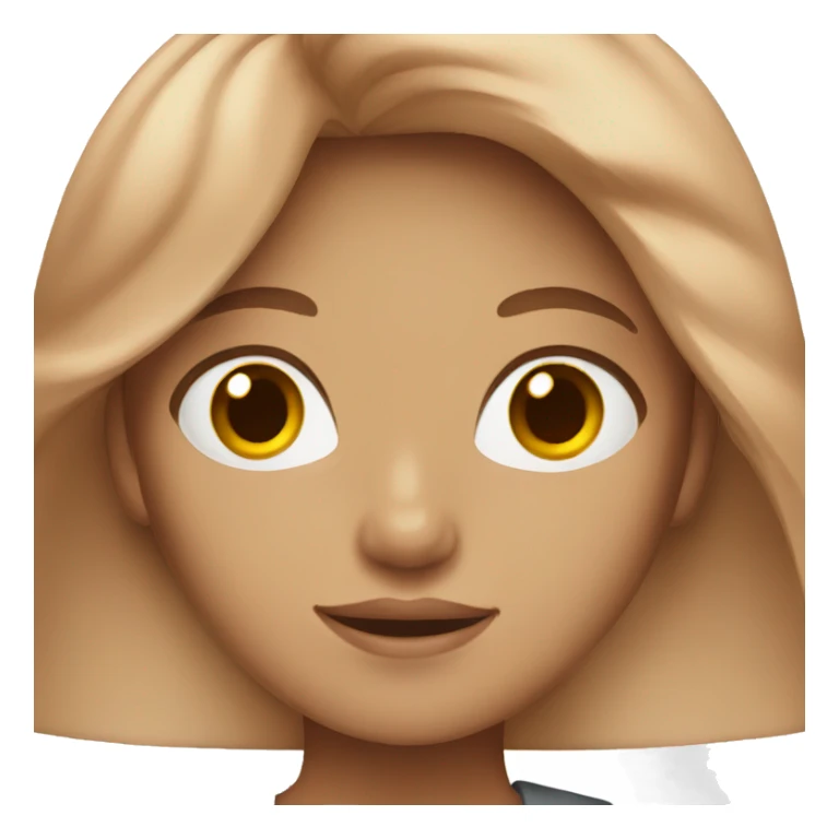 Red haired Young woman with brown eyes and long hair  sticker