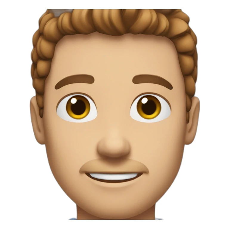 man-with-brown-hair-and-blue-eyes-nosmile  sticker