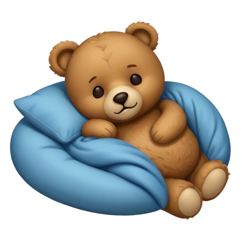 Sleeping teddy bear sticker