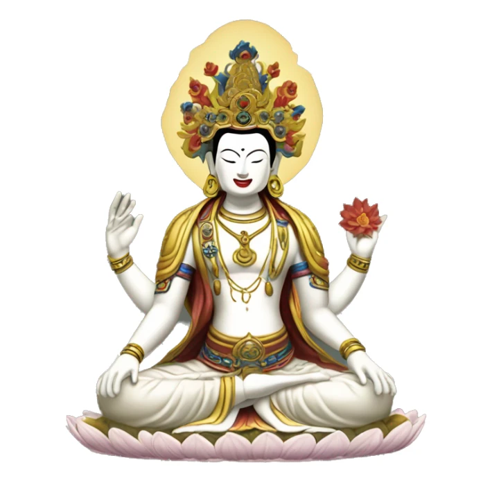 Tibetan Avalokitesvara Chenrezig Padmapani  sticker