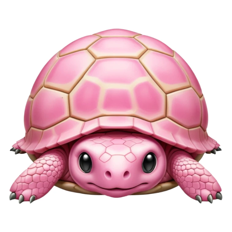 pastel pink tortoise with white accents  sticker