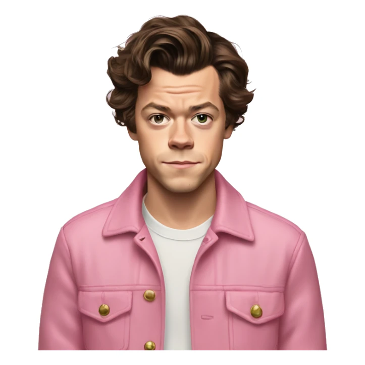 harry styles full body wearing pink sticker