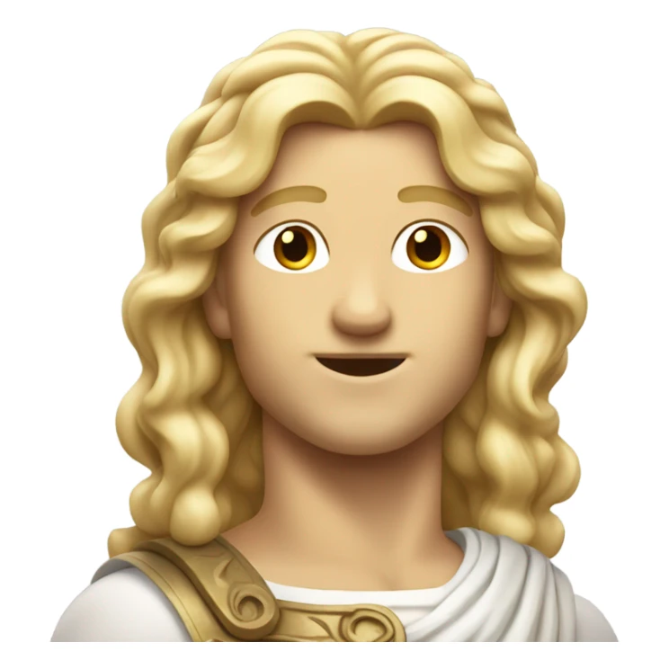 apollo greek god blonde haie sticker