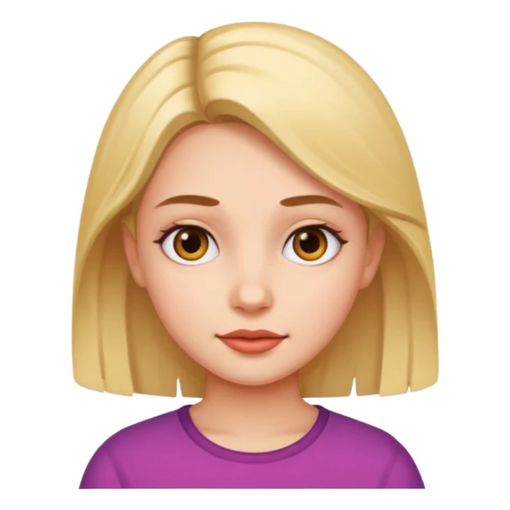 realistic portrait of girl sticker