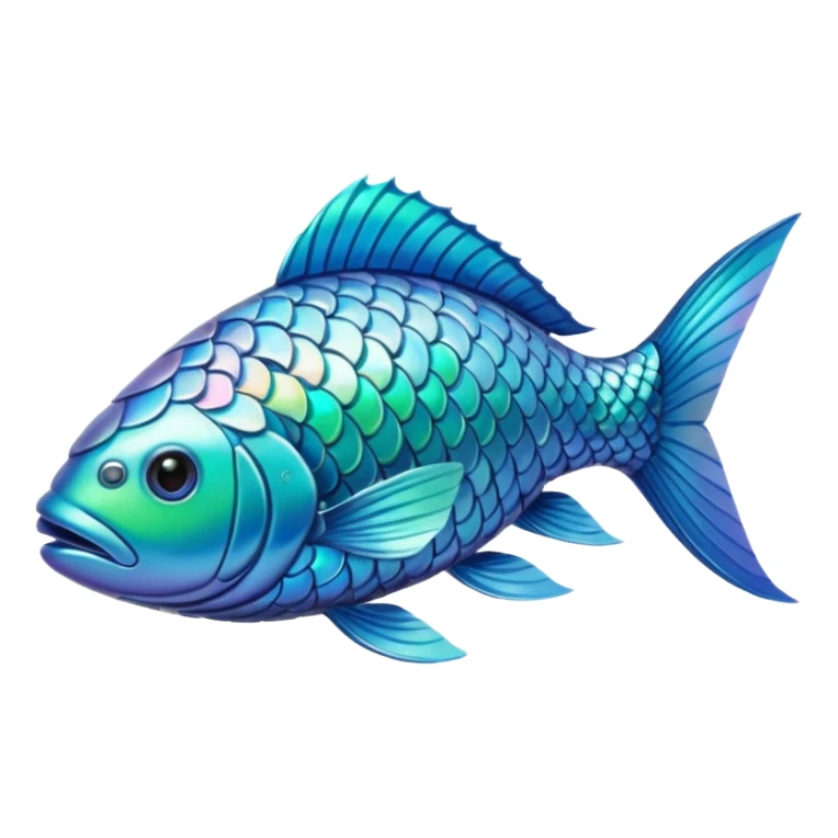 High resolution of  full body fish without distorted , extra hybrid sticker