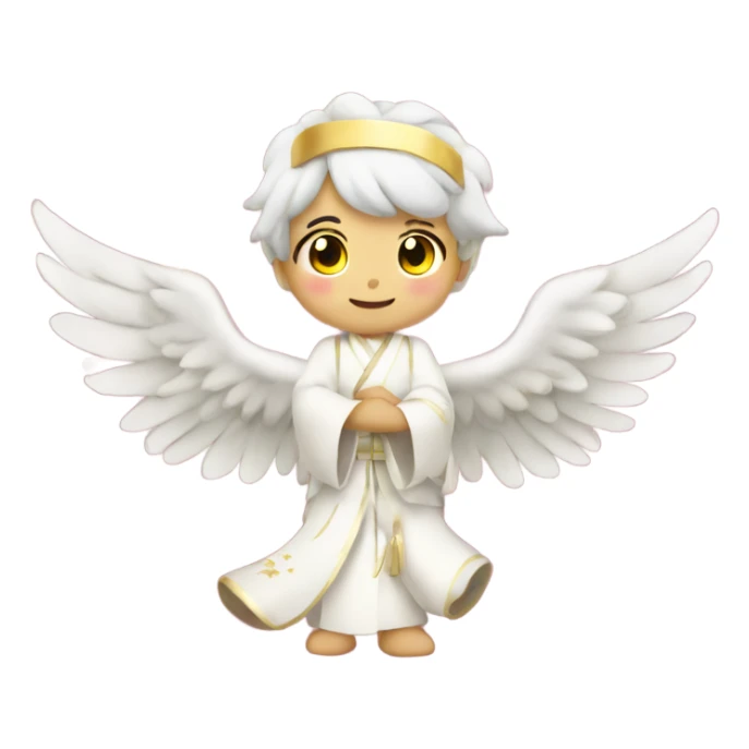 Japanese 2025 angel Happy New Years  sticker