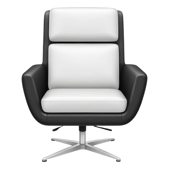 modern white chair sticker