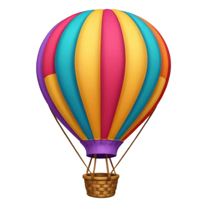 Balloon – Hot air balloon with colorful fabric sticker