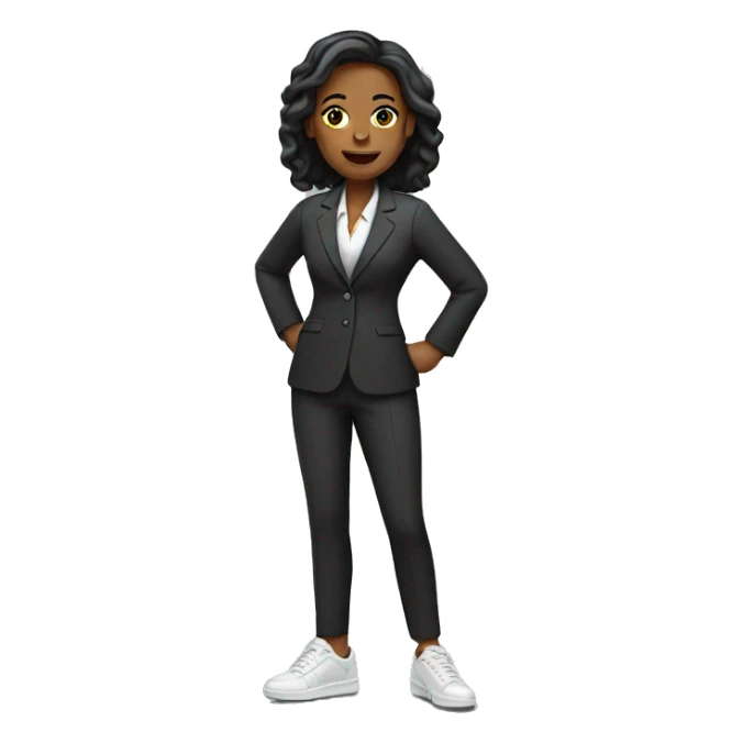 female lawyer in sneakers sticker