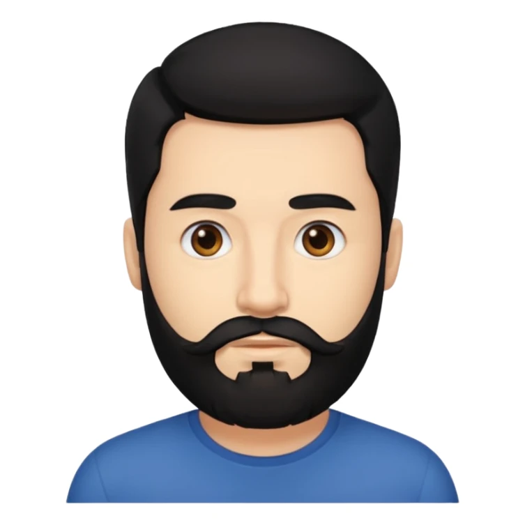 35 yaş sakallı siyah saç beyaz ten erkek sticker