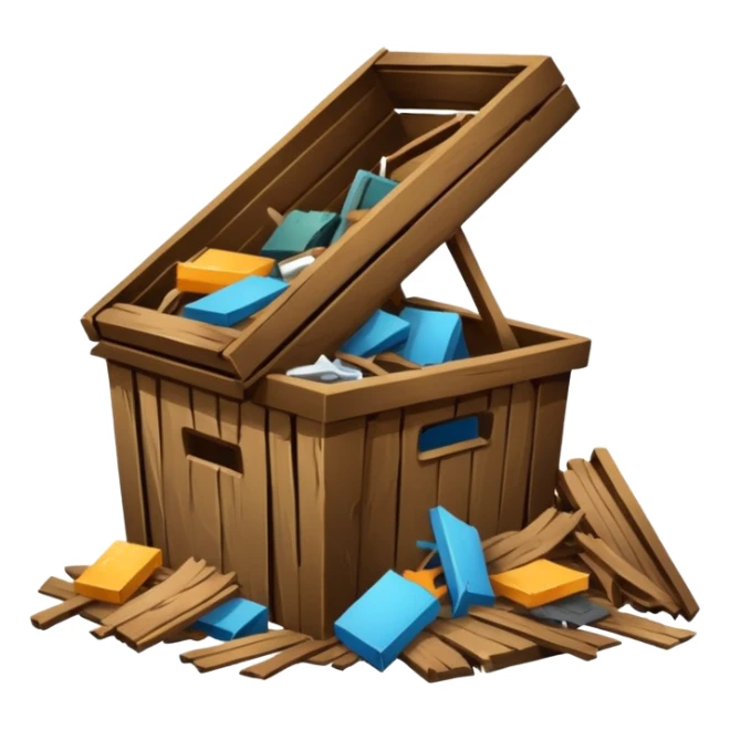 Waste furniture sticker