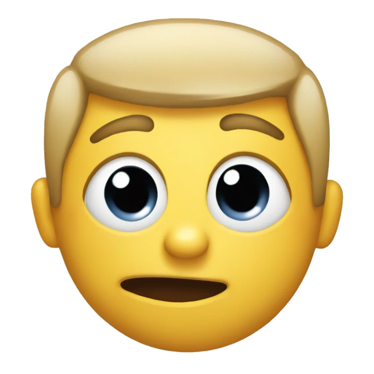 little awkward face with tongue on the right sticker