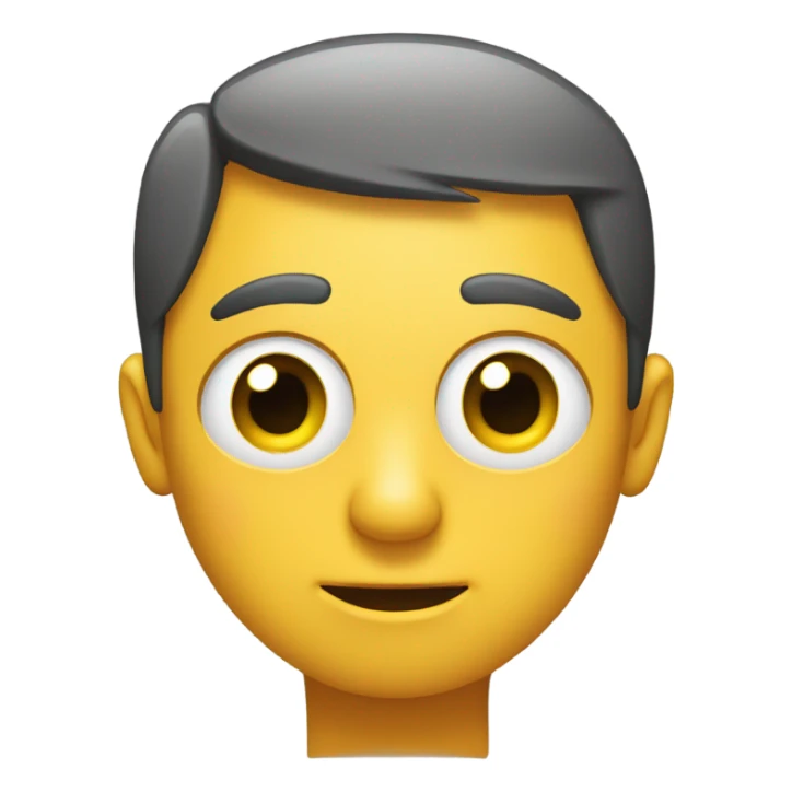 standard emoji with eyes looking to the side in a judgemental manner sticker