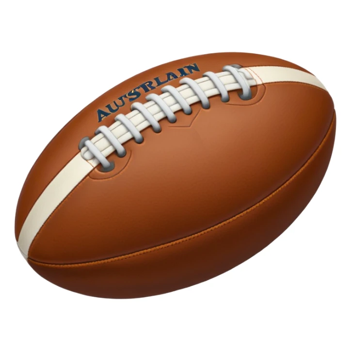 australian rules football ball sticker