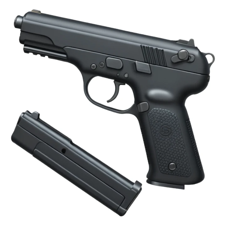 Five seven pistola con peine caracol sticker