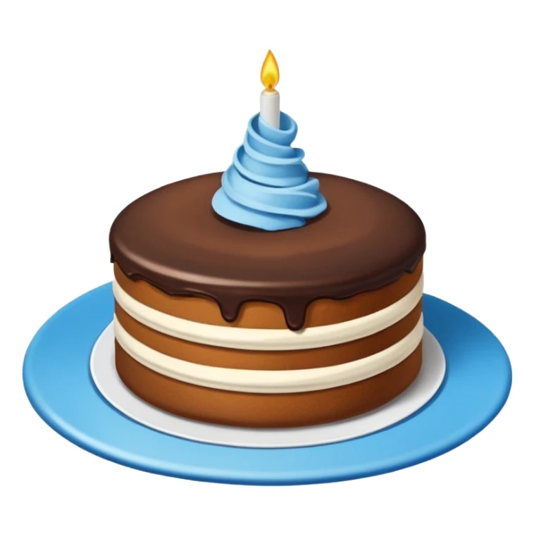 Yuvarlak mavi tek ama ınstagram'daki gibi öyle orijinal kek sticker