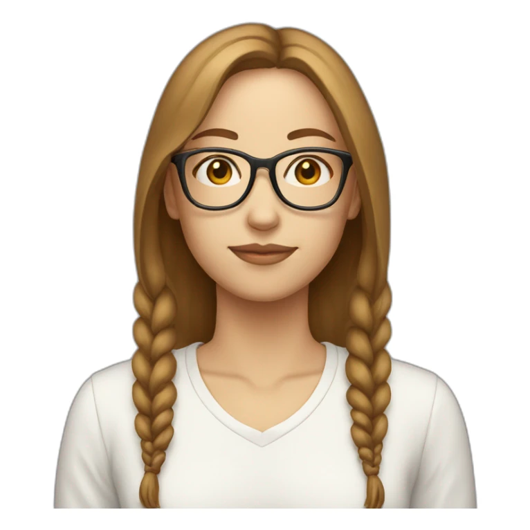 white whoman brown thin hair with rounded glasses praying thank you sticker