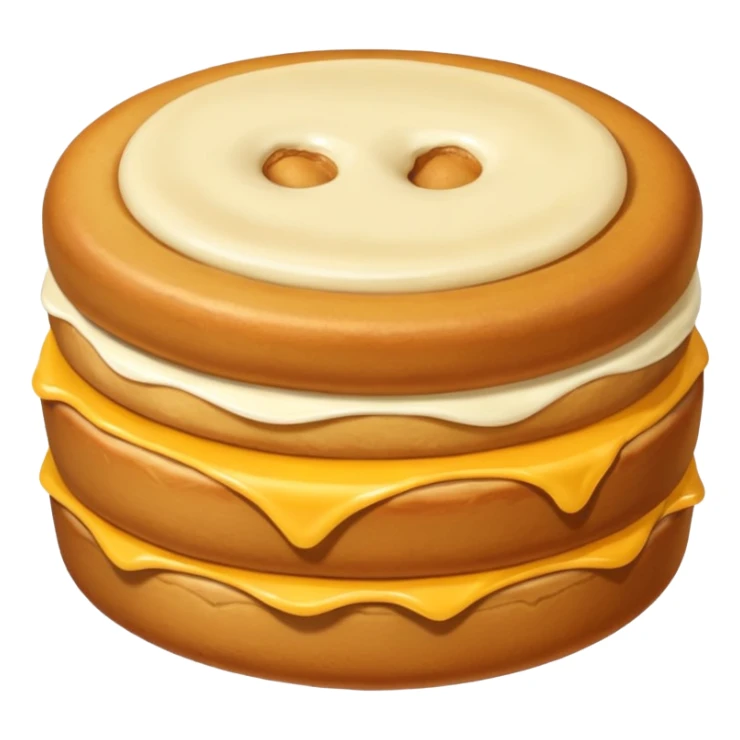 Pan redondo con azúcar arriba sticker