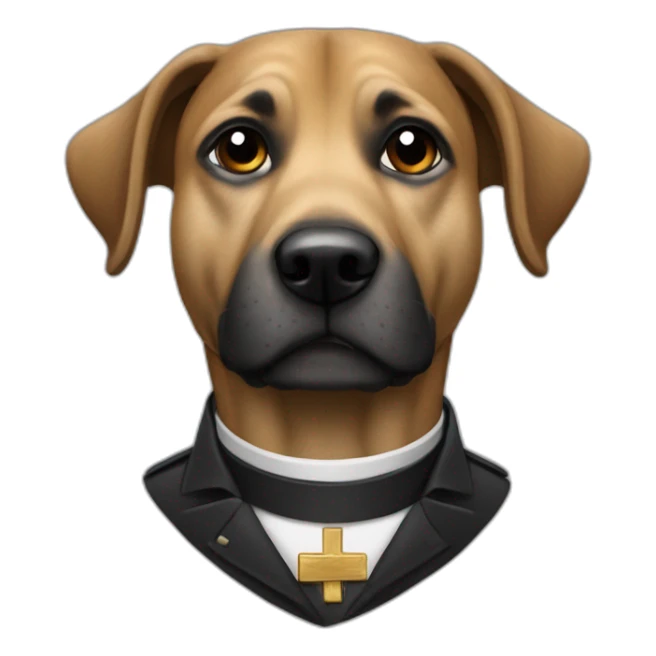 Perro pastor aleman negro sticker