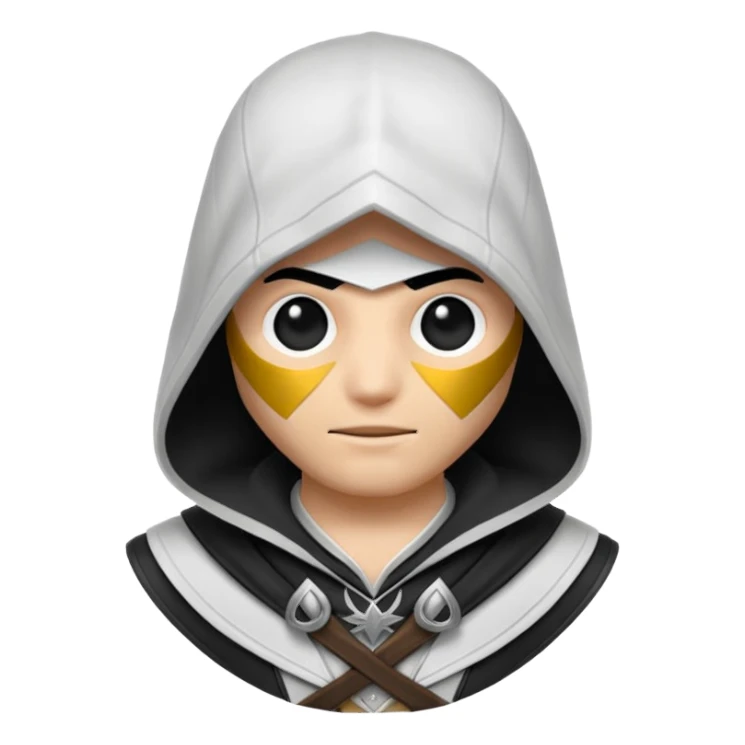 Assassin creed emoji smaler smaler and smaler and small size  sticker