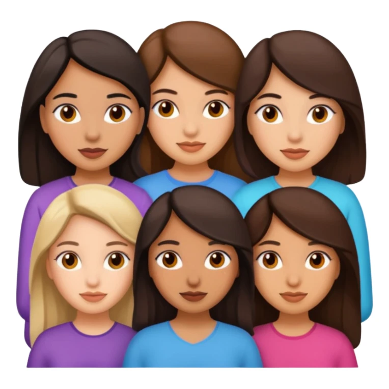 5 latina girls  sticker